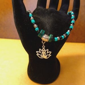 *5/25* Namaste/yoga/lotus pendant anklet/bracelet